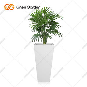 Jardinière carrée en fibre de verre au design moderne et élégant, de style américain, pour une utilisation intérieure/extérieure, pour la maison et le jardin, petits balcons - Product Image 3