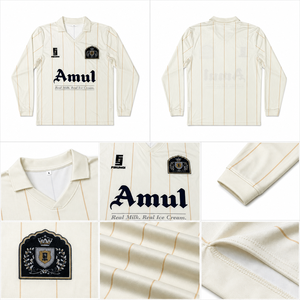 Chemises polo à manches longues personnalisées, broderie logo, taille oversize, col en V noir, style sport classique - Product Image 4