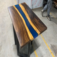 Usine Direct Design de luxe personnalisé Dîner Cuisine Restaurant Rivière Résine Epoxy Table à manger