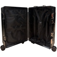 Ensemble de valises de luxe modernes en aluminium et magnésium de haute qualité, avec roulettes pivotantes à 8 roues et serrure TSA, tailles 20, 24 et 28 pouces, vente en gros