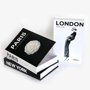 กล่องกระดาษแข็งรูปหนังสือเปล่าสำหรับตกแต่งโต๊ะกาแฟ - Product Image 1