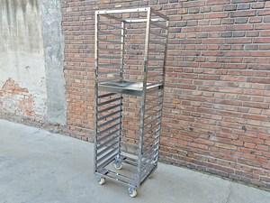 รถเข็นขายอาหารแบบกำหนดขนาดเอง พร้อมถาดสแตนเลสสำหรับไส้กรอกและเนื้อสัตว์ - Product Image 1