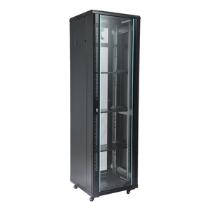 Asterix <span class=keywords><strong>42U</strong></span>/45u/32u 19 inch tầng thường vụ máy chủ Tủ SPCC thép đen Tempered Glass cửa 600 mét chiều sâu kho - Product Image 3