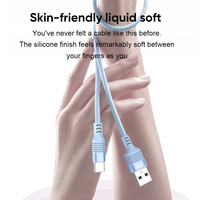 Kabel USB Miccell OEM 60W 3A 1M TPE Pengisian Cepat Kabel Data USB Berkualitas Tinggi Grosir untuk Ponsel Tablet Laptop Kabel USB Tipe C