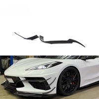 Aérations de pare-chocs avant en fibre de carbone pour Chevrolet Corvette C8 Stingray Coupé 2 portes 2020-2021