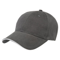 Gorra de Béisbol de Algodón Ajustable de 6 Paneles con Logotipo Bordado en Color Contrastante para Publicidad de Catering, Cuatro Estaciones