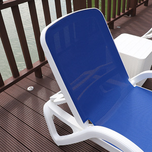 Chaise longue d'extérieur moderne en <span class=keywords><strong>plastique</strong></span> pour cour, piscine, <span class=keywords><strong>jardin</strong></span>, balcon, imperméable, protection solaire, détente, chaise longue extérieure - Product Image 2