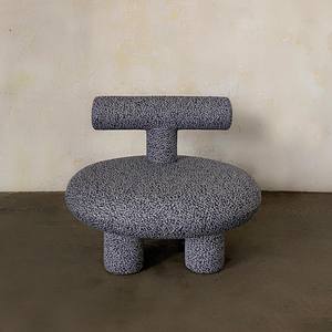 Poltrona Moderna <span class=keywords><strong>per</strong></span> Bambini in Tessuto Stile Crema con Schienale Morbido Regolabile e Piccola Panca Portascarpe <span class=keywords><strong>per</strong></span> Soggiorni Domestici - Product Image 3