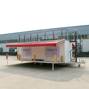 CAMP truk makanan truk Double Decker, trailer makanan mobil kopi gelembung ukuran besar dilengkapi dapur Bar restoran - Product Image 3