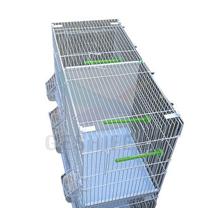 Blanco <span class=keywords><strong>60</strong></span>*27*40 <span class=keywords><strong>Cm</strong></span> Jaulas <span class=keywords><strong>de</strong></span> pájaros <span class=keywords><strong>de</strong></span> alambre <span class=keywords><strong>de</strong></span> metal Periquitos y otras jaulas <span class=keywords><strong>de</strong></span> cría <span class=keywords><strong>de</strong></span> loros <span class=keywords><strong>de</strong></span> pájaros con cuenco <span class=keywords><strong>de</strong></span> comida - Product Image 2