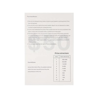 Fournisseurs de cartes à gratter écologiques Ticket à gratter personnalisé Billets de loterie multi-apparence