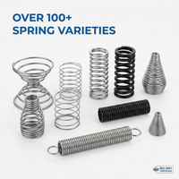 Assortiment de ressorts hélicoïdaux coniques de compression et de torsion industriels de haute précision en acier inoxydable et en laiton robustes sur mesure YWX