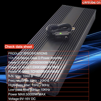 Amplificateur de subwoofer de voiture 20K style brésilien 1 ohm 1 canal 20000W Monobloc Puissance de crête 40000W Gamme complète Basses puissantes Amplificateur de voiture Classe D