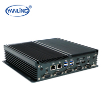 Ordinateur de bureau industriel sans ventilateur Yanling N100 OEM ODM Embedded BOX IPC Barebone pour le transport automatique, produit en stock