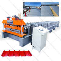 Máquina de Alta Calidad para Fabricar Láminas de Acero IBR, Tejas Trapezoidales y Pisos, con PLC y Maquinaria de Conformado por Rodillos