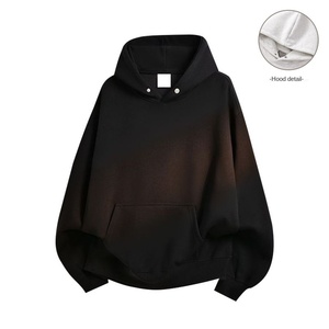 Fabricants de vêtements personnalisés automne et printemps 360g sweat à capuche à manches longues simple avec blocage de couleur pour hommes et femmes - Product Image 4