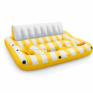 Isla Flotante Inflable de PVC de Lujo <span class=keywords><strong>para</strong></span> Varias Personas, con Respaldo y Portavasos - Product Image 2
