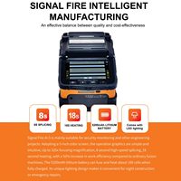 Épisseur de fusion de feu de signal épisseuse de fusion de fibre optique de AI-5A, machine d'épissage de fibre d'alignement de noyau avec batterie 5200mAh