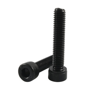Hex <b>Socket</b> Head Cap <b>Screw</b> Black Oxide Carbon Steel Class 10.9 12.9 High Strength For Mechanical Assembly - Product Image 1