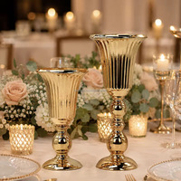 Die Rostfreie Goldene Hochzeitsvase Eignet sich für Tischdekorationen und Bühnendekorationen