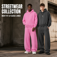 Ensemble survêtement homme personnalisé avec logo, style streetwear délavé, vintage, oversize, mode cool, sweat à capuche uni ample et pantalon de survêtement baggy