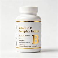 Étiquettes personnalisées OEM Haoxuan pour bouteilles de compléments alimentaires, autocollants imperméables imprimés UV avec dorure à chaud pour emballages de produits vitaminiques