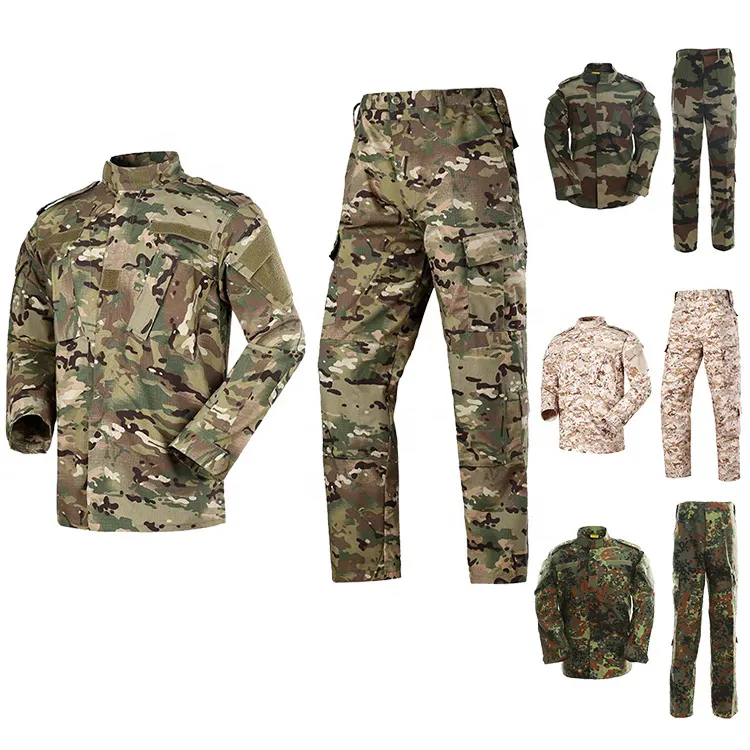 2023 Wholesale High Quality ODM Camouflage Uniform Clothing Digital Woodland Jungle Camo ACU Uniform