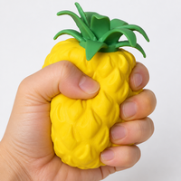 Grandes peluches en forme d'ananas, extra douces, à récupération lente, fruits réalistes à presser