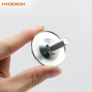 Hyderon All Steel <b>Adjustable</b> Feet Round Cup Base <b>Shelf</b> Support Hardware Accessory - Product Image 5