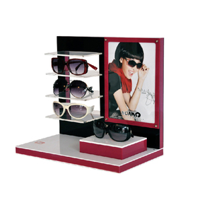 Espositore per Occhiali a 3 Ripiani in Acrilico Bianco, Personalizzabile e Smontabile, con Rivestimento UV, per Negozi di Occhiali da Presbiopia e Miopia, Servizio Bancario - Product Image 2