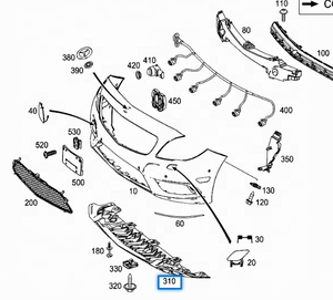 OEM 2468850136 parachoques delantero inferior guardia, bajo el tanque de agua Guardf para <span class=keywords><strong>Mercedes</strong></span> W176 A180 A200 A250 - Product Image 3