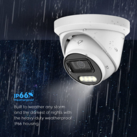Caméra de Sécurité Extérieure Étanche IP 66 8 Mpx 4K POE Vision Nocturne Couleur Audio Bidirectionnel Tourelle CCTV CMOS Détection Périmétrique