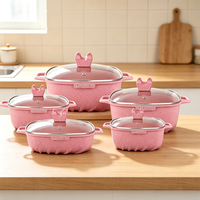 Ensemble de casseroles en aluminium de haute qualité, 23 pièces, antiadhésif, en céramique, pour la cuisson