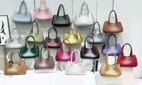 9921 Sacs seau tressés à la mode pour femmes, sacs fourre-tout à poignée tressée pour dames, vente en gros
