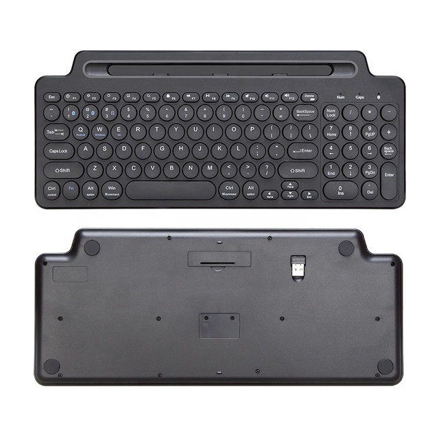 2024 Best Selling Wireless Keyboard With Card Slot Bracket No Touchpad Desktops Keyboard Smart TVs Keyboard