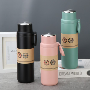 SilverJet Vacuum <b>Flask</b> Stainless Steel Double Wall Insulated Keep Warm Cold 12h Hot 24h Cold Portable Travel <b>Bottle</b> - Product Image 3