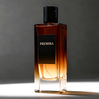 Flacon de parfum carré en verre personnalisé à base épaisse 75ml 80ml, fond extra épais, flacon de parfum vide de luxe
