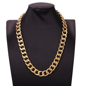 Collar de Cadena de Moda, Dorado, Grueso, Geométrico, de Aleación de Zinc, Joyería Masculina, Regalo - Product Image 3