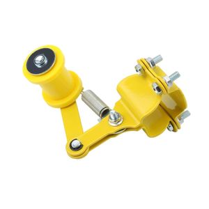 Tendeur de chaîne de moto universel, réglage automatique, noir avec rouleau jaune pour mise à niveau et modernisation - Product Image 2