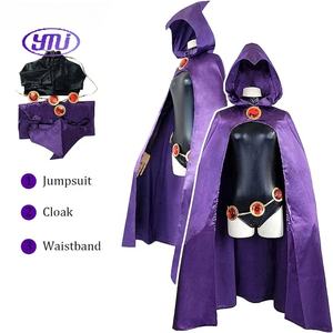Il Costume da mantello viola corvo <span class=keywords><strong>DC</strong></span> <span class=keywords><strong>Comics</strong></span> presenta la Performance di Cosplay caricaturale - Product Image 3