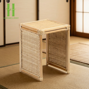 Table basse et meubles de maison en rotin naturel moderne de haute qualité, faits à la main, écologiques et durables, provenant de l'artisanat vietnamien - Product Image 1