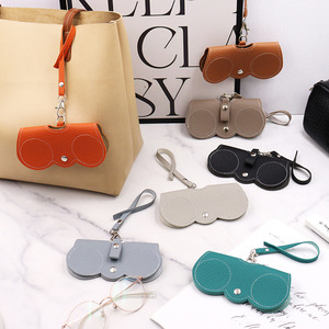 Nouvel étui à lunettes en PU, portable, étui à lunettes suspendable, protecteur de lunettes de soleil, clip à lunettes mignon, pochette simple pour lunettes - Product Image 1