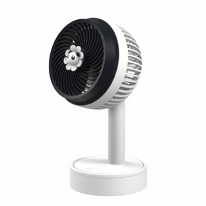 Ventilateur de refroidissement d'air portable Panda Mini pliable à trois vitesses réglable avec batterie USB et boîte facile pour un usage domestique - Product Image 1