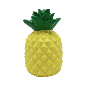 Oynamanın eğlencesini geliştirmek için Squeaker ile tropikal meyve ananas yumuşak kauçuk köpek oyuncak gibi çevre dostu gerçek hayat - Product Image 1