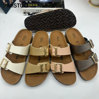 Sandales de plage unisexes d'été à bout ouvert avec double bride à bouton, design antidérapant, tendance mode, plateforme extérieure, style Croc, résistantes à l'usure