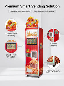 Éxito de Ventas Máquina Expendedora de Palomitas de Maíz de Autoservicio Totalmente Automática con 3 Sabores para Lugares Comerciales y de Ocio Público - Product Image 2