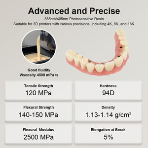 Resina Ibrida ad Alta Temperatura per Stampa 3D Rayform, per Modelli Dentali Convenzionali e Corone Temporanee, Materiale Polimerico Durevole - Product Image 2