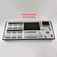 Console de contrôle d'éclairage de scène DMX512 Titan V18 V17 Tiger Touch Arena I7 8G avec Flight Case pour événements, discothèques, bars et salles de spectacle