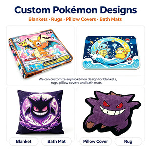 Couverture d'hiver personnalisée Pikachu Raichu, motif de dessin animé, couverture douce et moelleuse imprimée, personnalisation sur mesure - Product Image 6