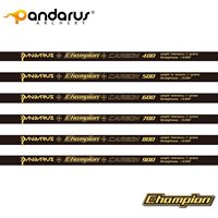 Flèches de tir à l'arc PANDARUS Champion Series - ID 4,2 mm, Spine 300-1500, 12 pièces/boîte pour le tir sur cible et la chasse
